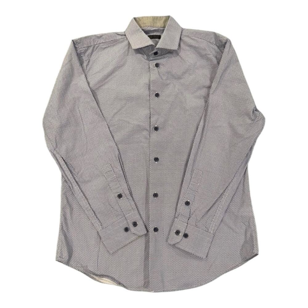 14th & Union Blue & White Button Down Dress Shirt